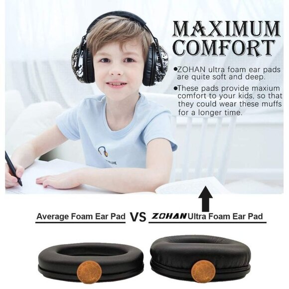 Kids Teens Noise Cancelling Headphones Autism Sensory Ear Protection Skulls - Picture 8 of 12